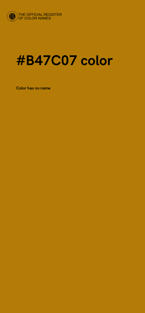 #B47C07 color image