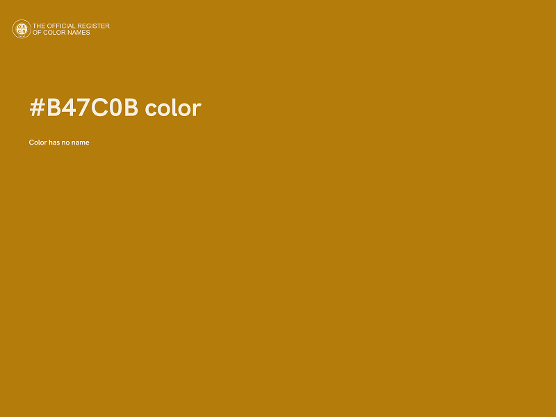 #B47C0B color image