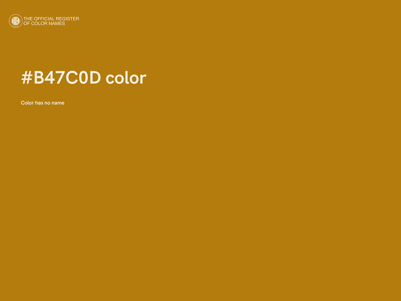 #B47C0D color image