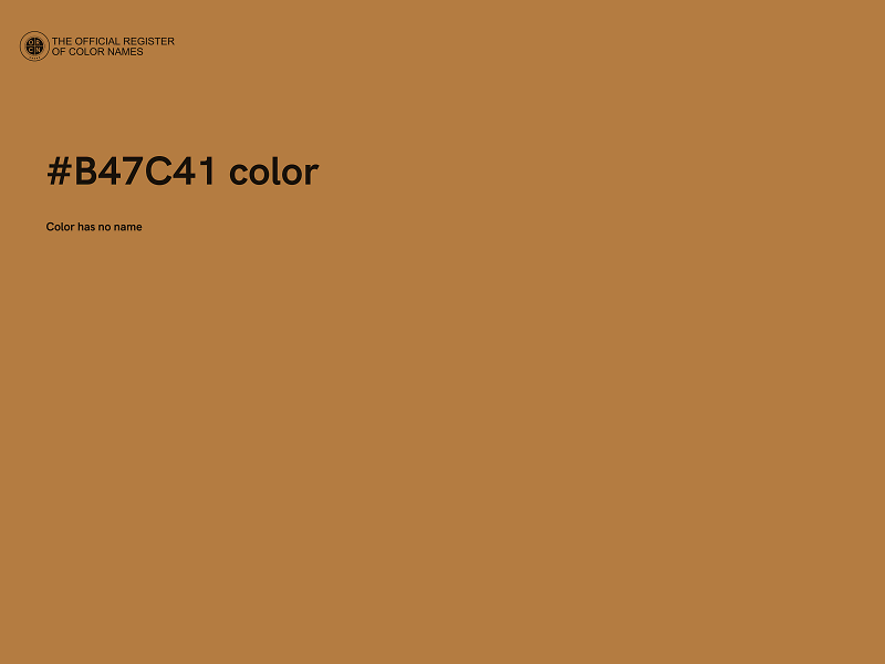 #B47C41 color image
