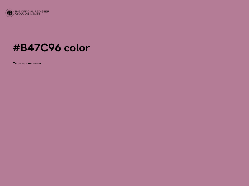 #B47C96 color image