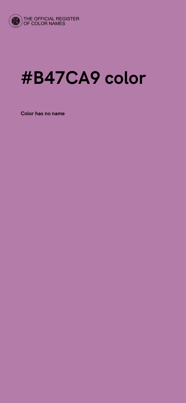 #B47CA9 color image