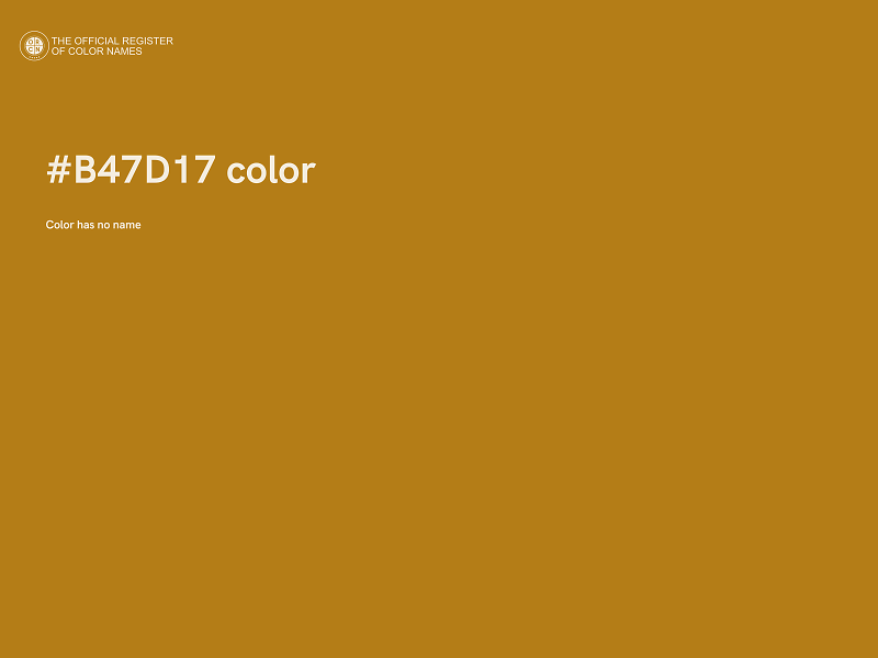 #B47D17 color image