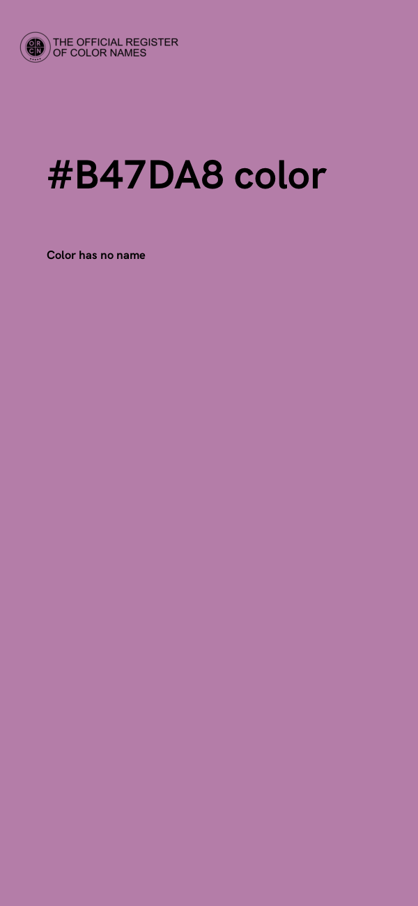#B47DA8 color image