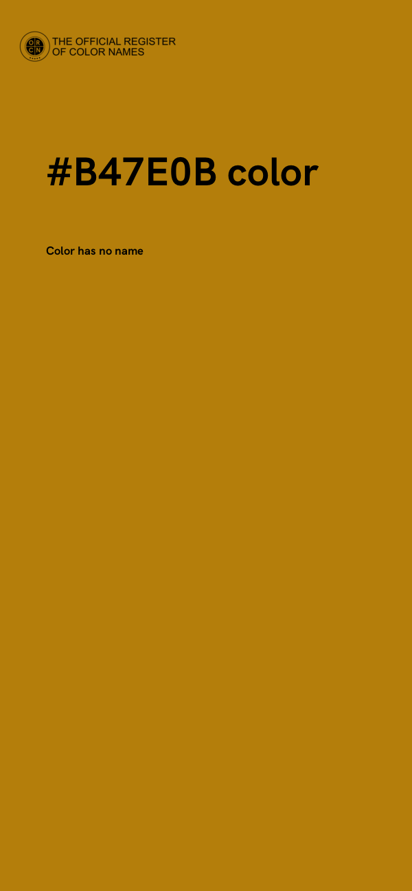 #B47E0B color image