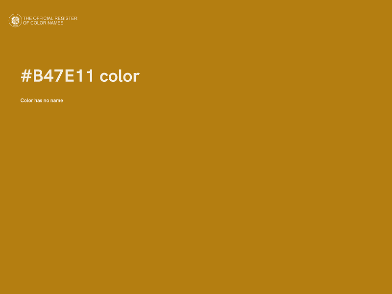 #B47E11 color image