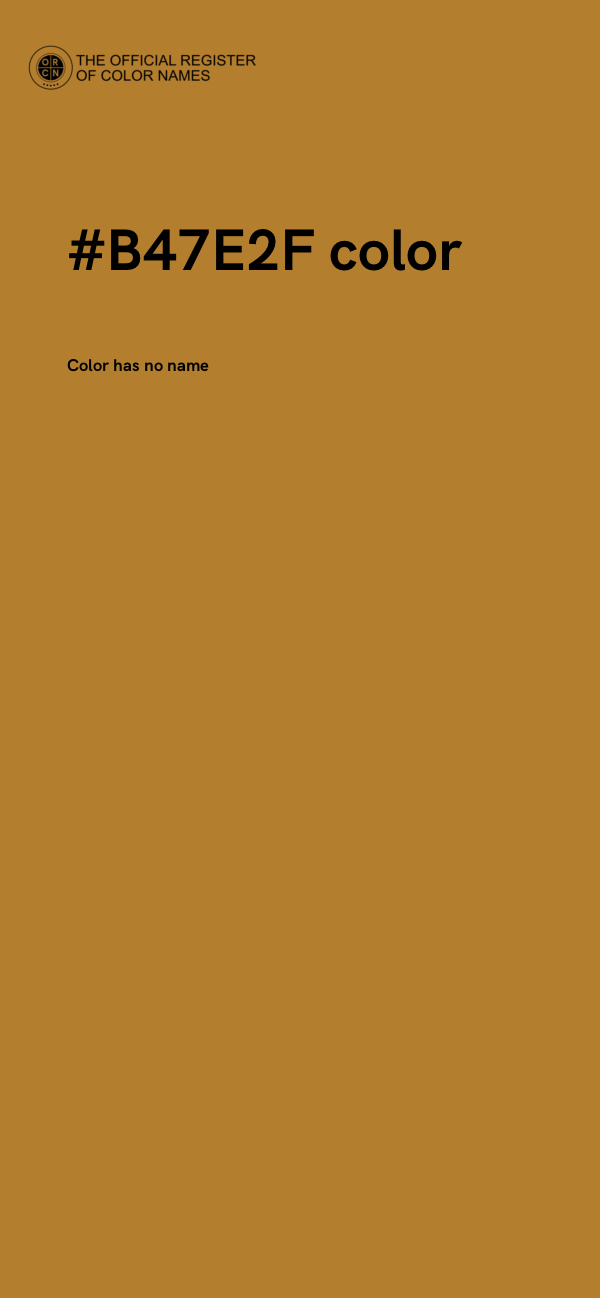 #B47E2F color image