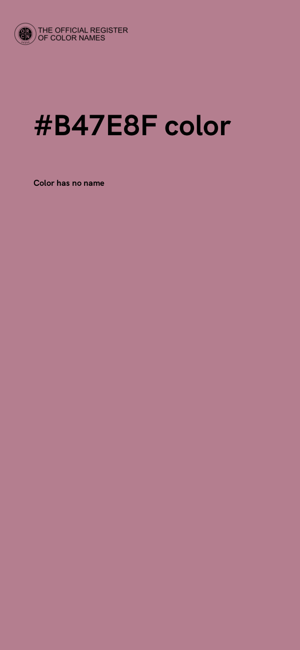 #B47E8F color image
