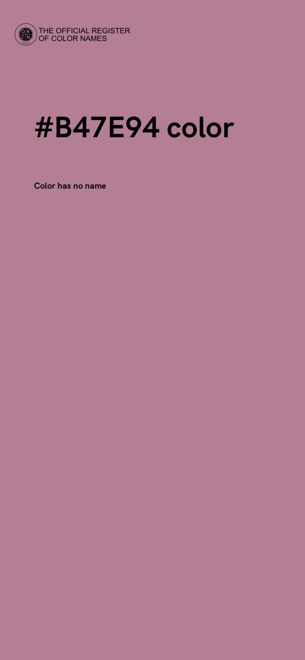 #B47E94 color image