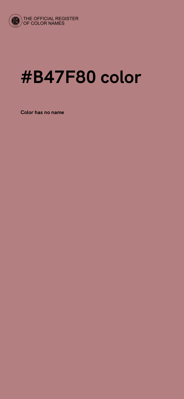 #B47F80 color image