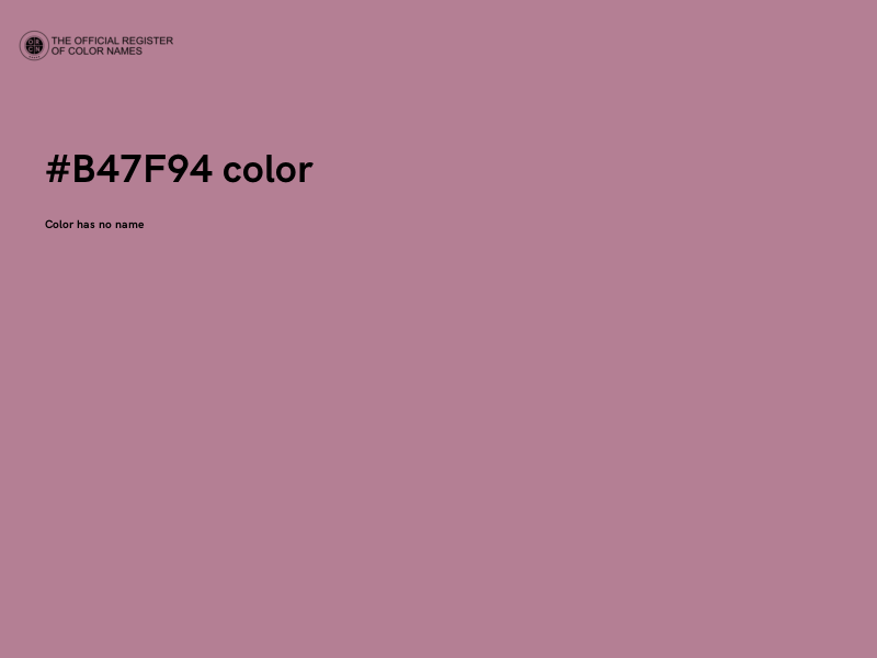 #B47F94 color image
