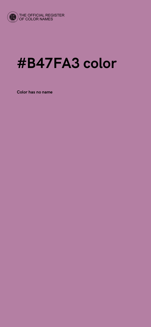 #B47FA3 color image