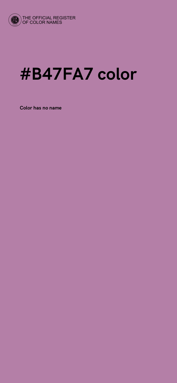 #B47FA7 color image