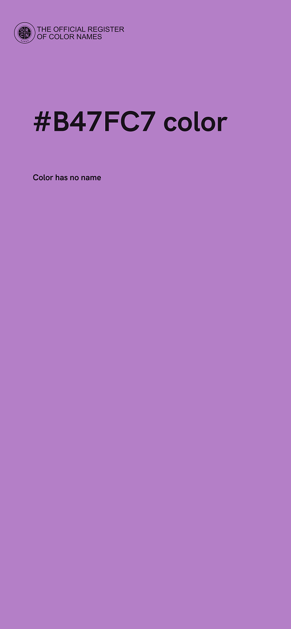 #B47FC7 color image