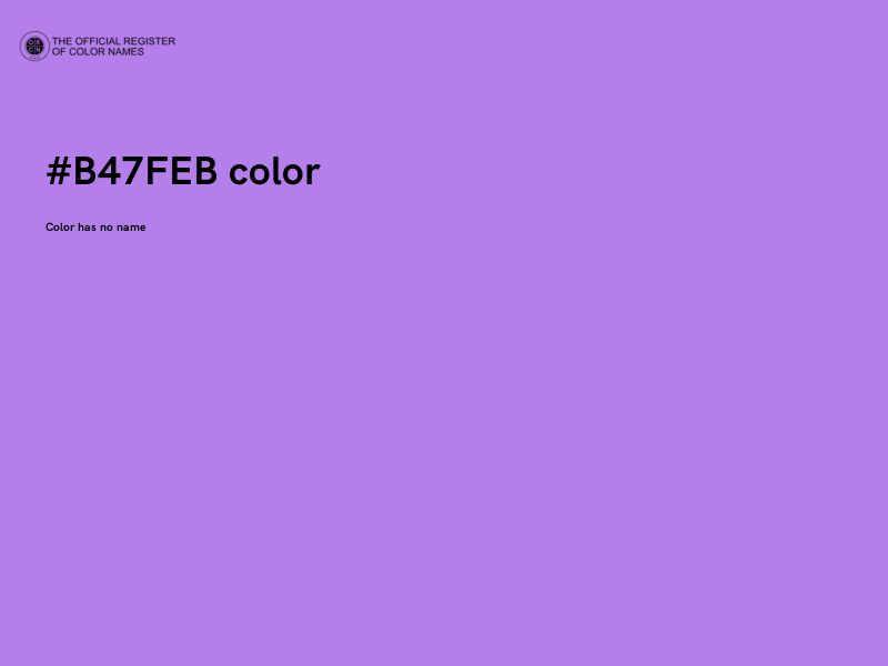 #B47FEB color image