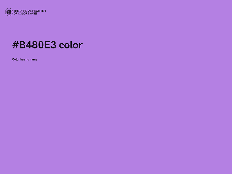 #B480E3 color image