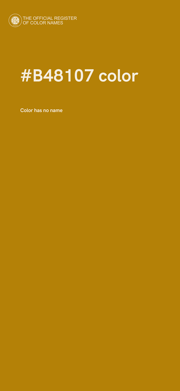 #B48107 color image