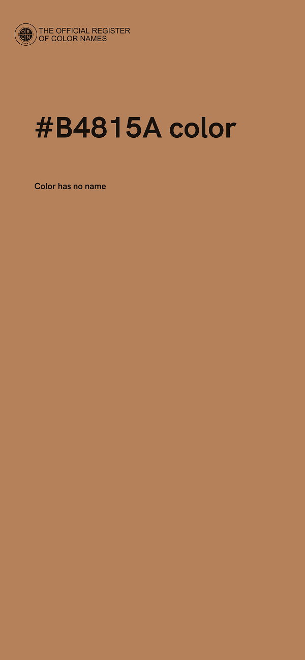 #B4815A color image