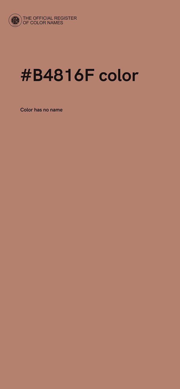 #B4816F color image