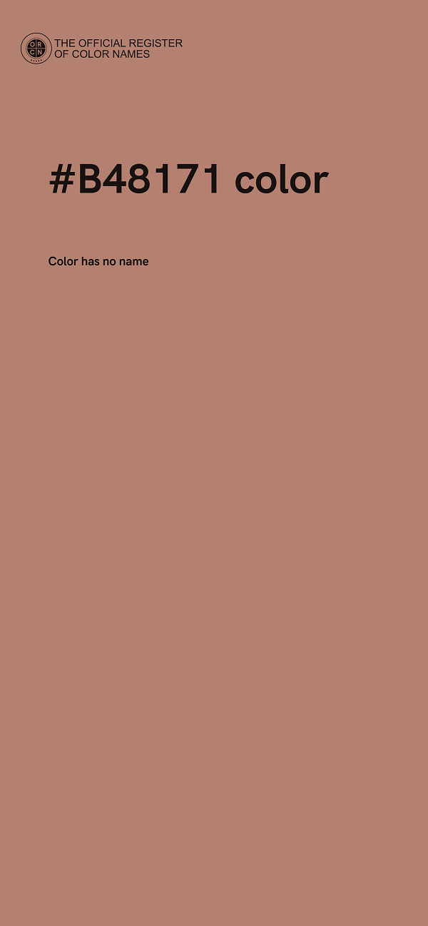 #B48171 color image