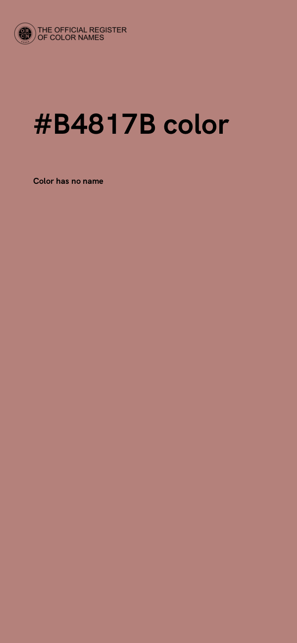 #B4817B color image