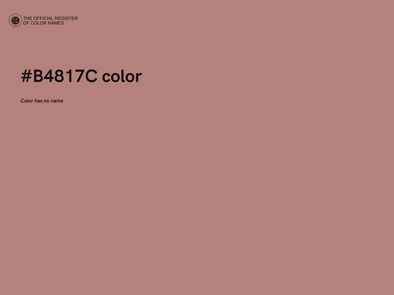 #B4817C color image