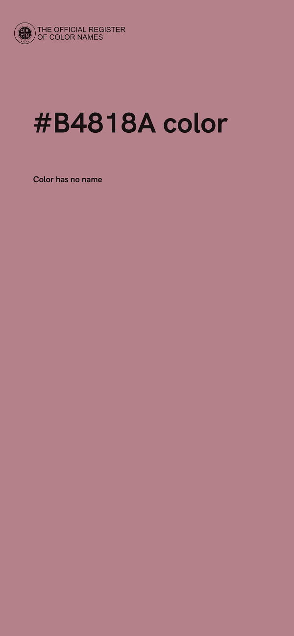 #B4818A color image