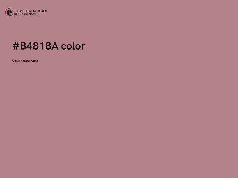 #B4818A color image