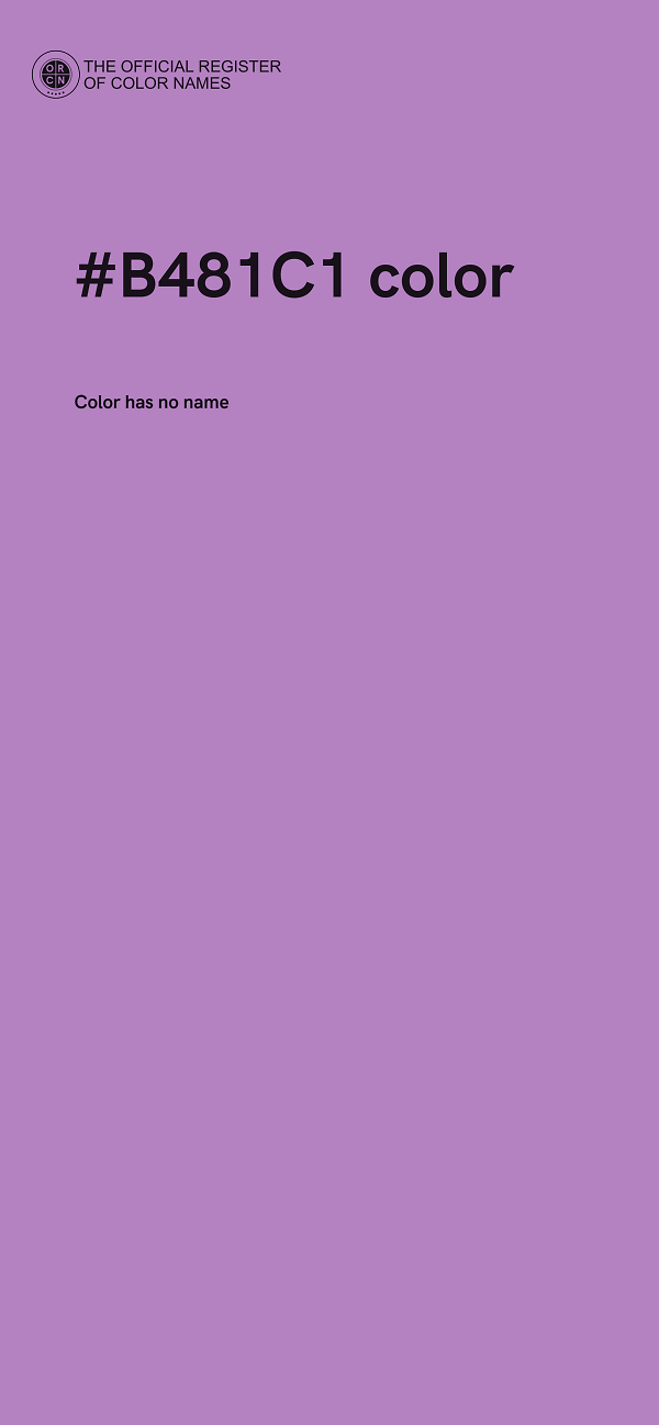 #B481C1 color image