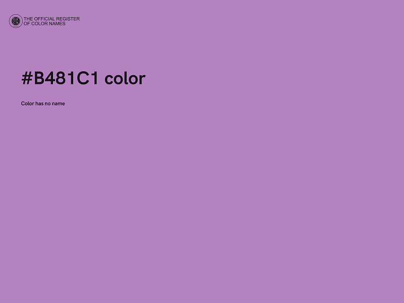 #B481C1 color image