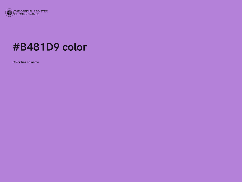 #B481D9 color image