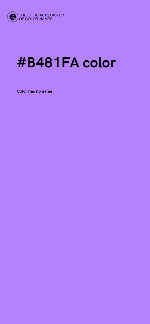 #B481FA color image