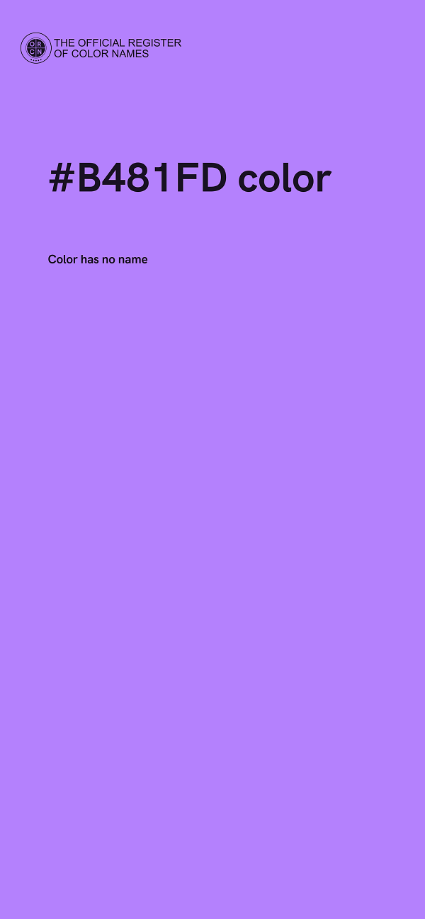 #B481FD color image
