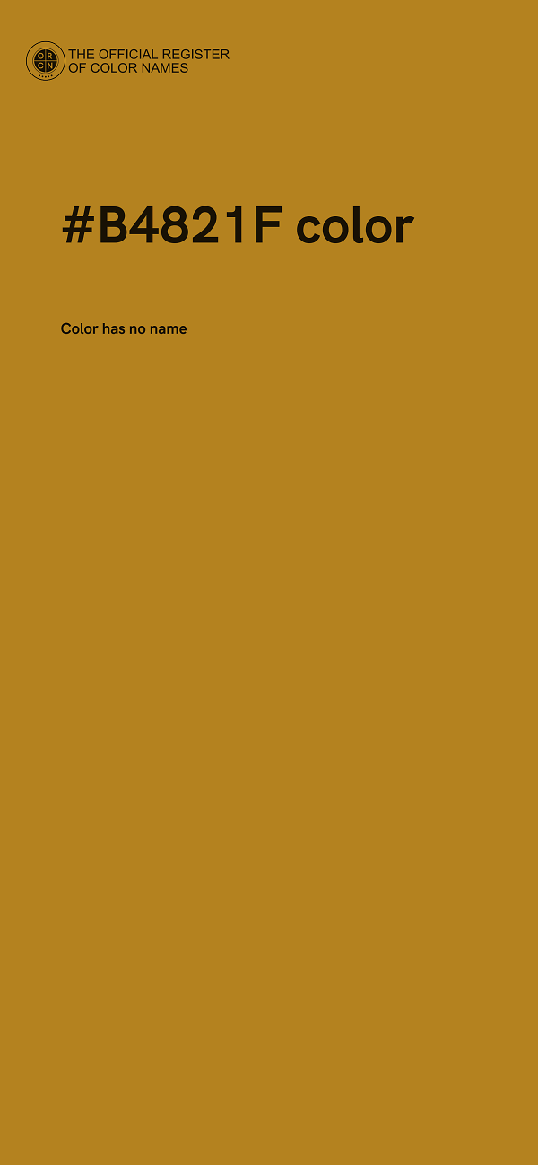 #B4821F color image