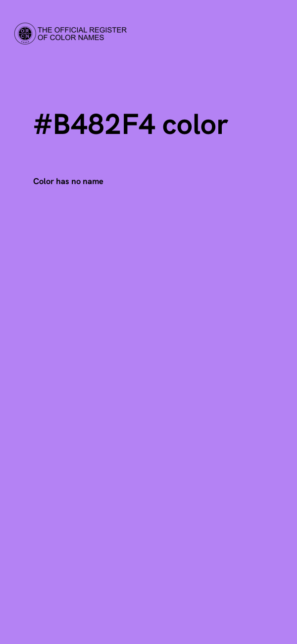 #B482F4 color image