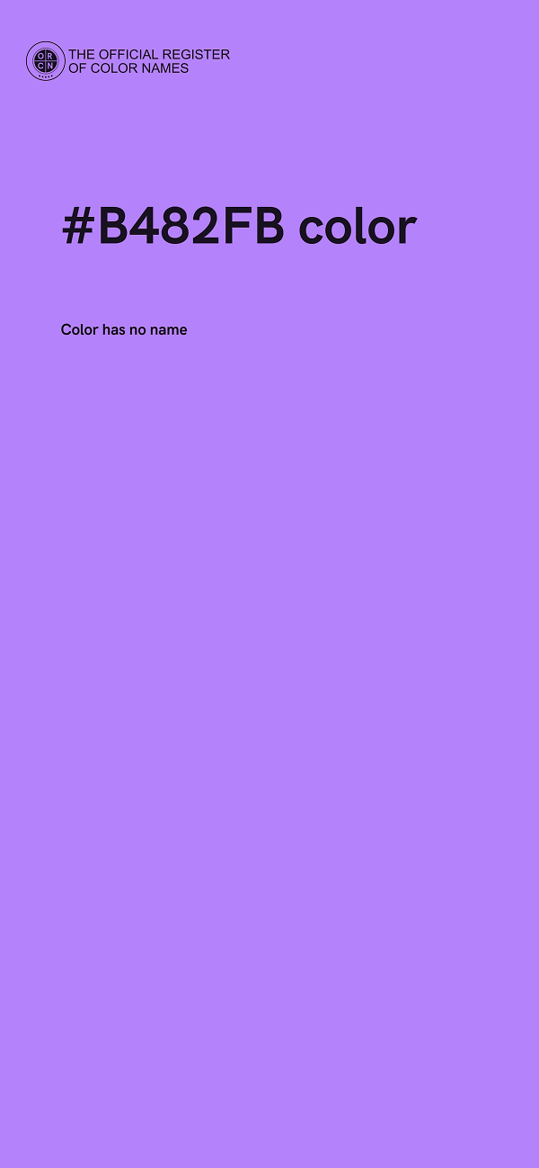 #B482FB color image