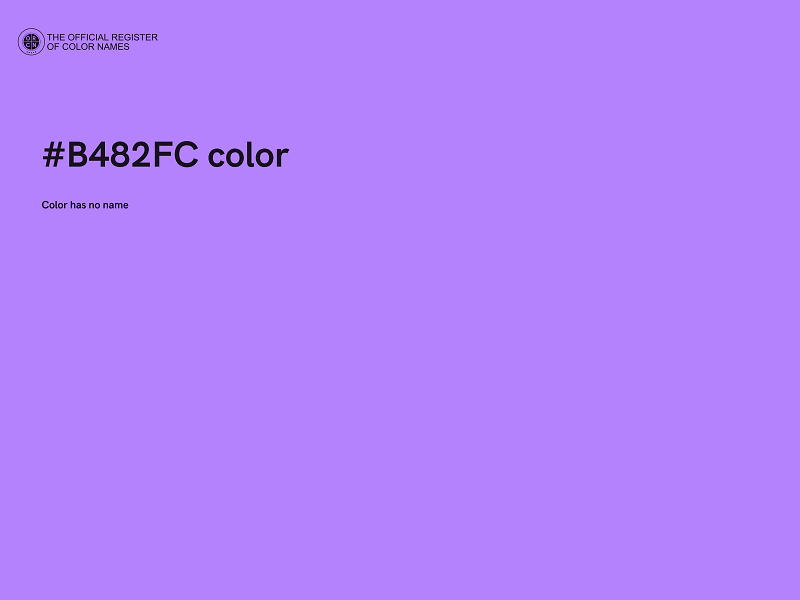 #B482FC color image