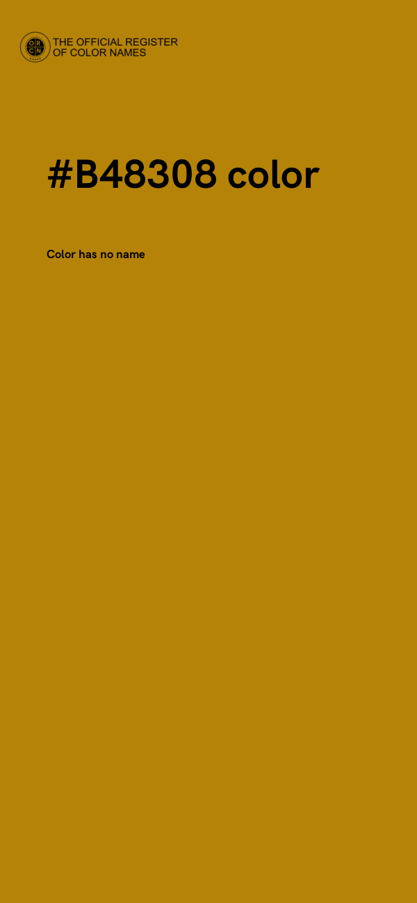 #B48308 color image