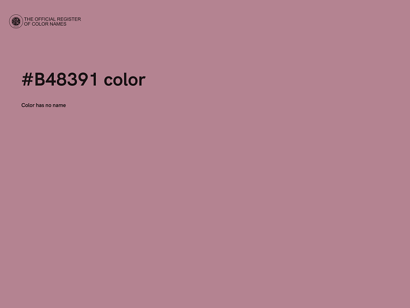 #B48391 color image