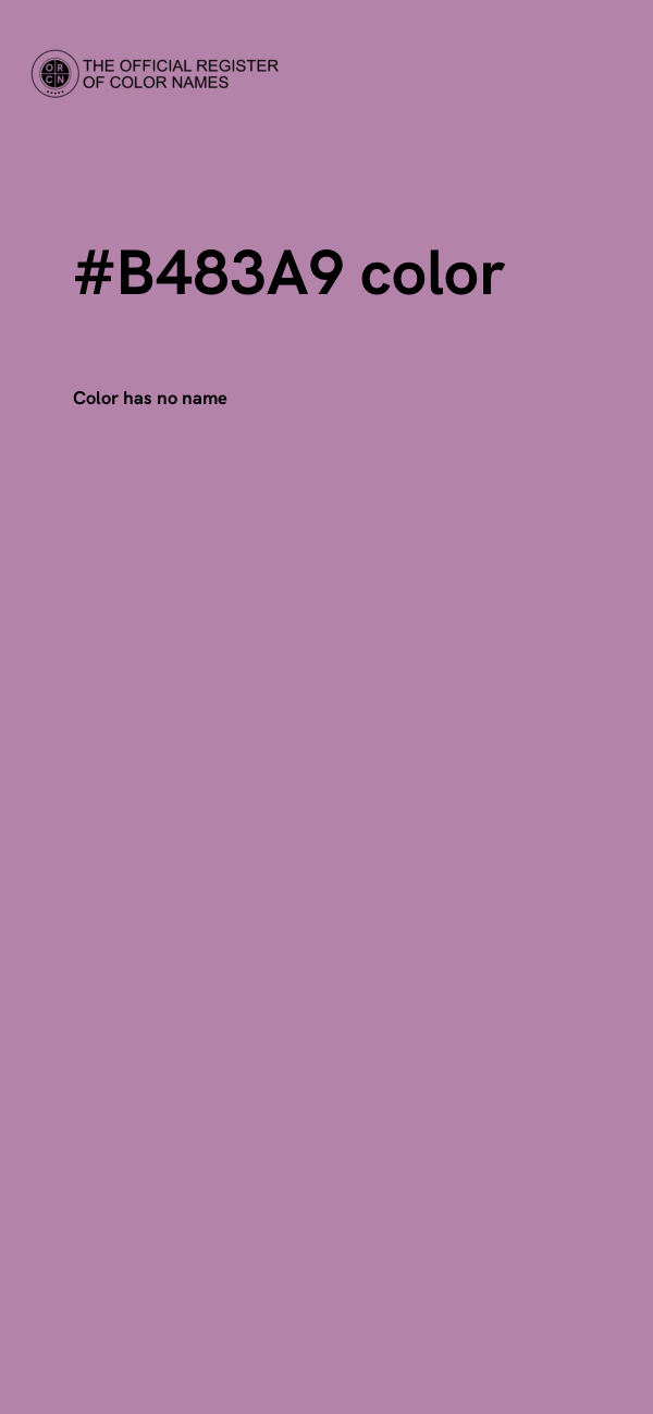 #B483A9 color image