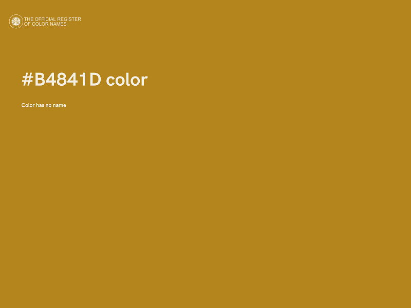 #B4841D color image