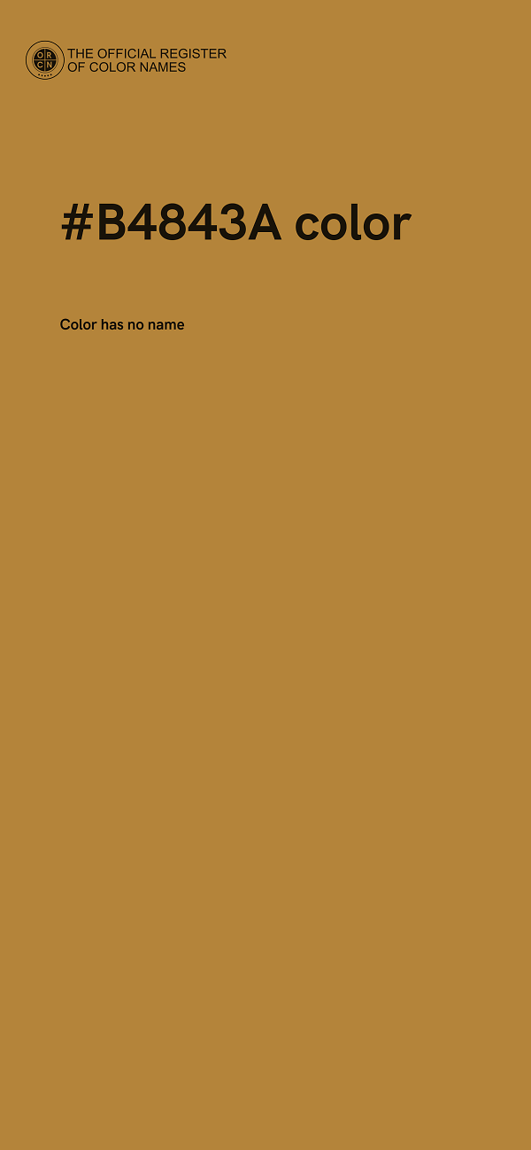#B4843A color image
