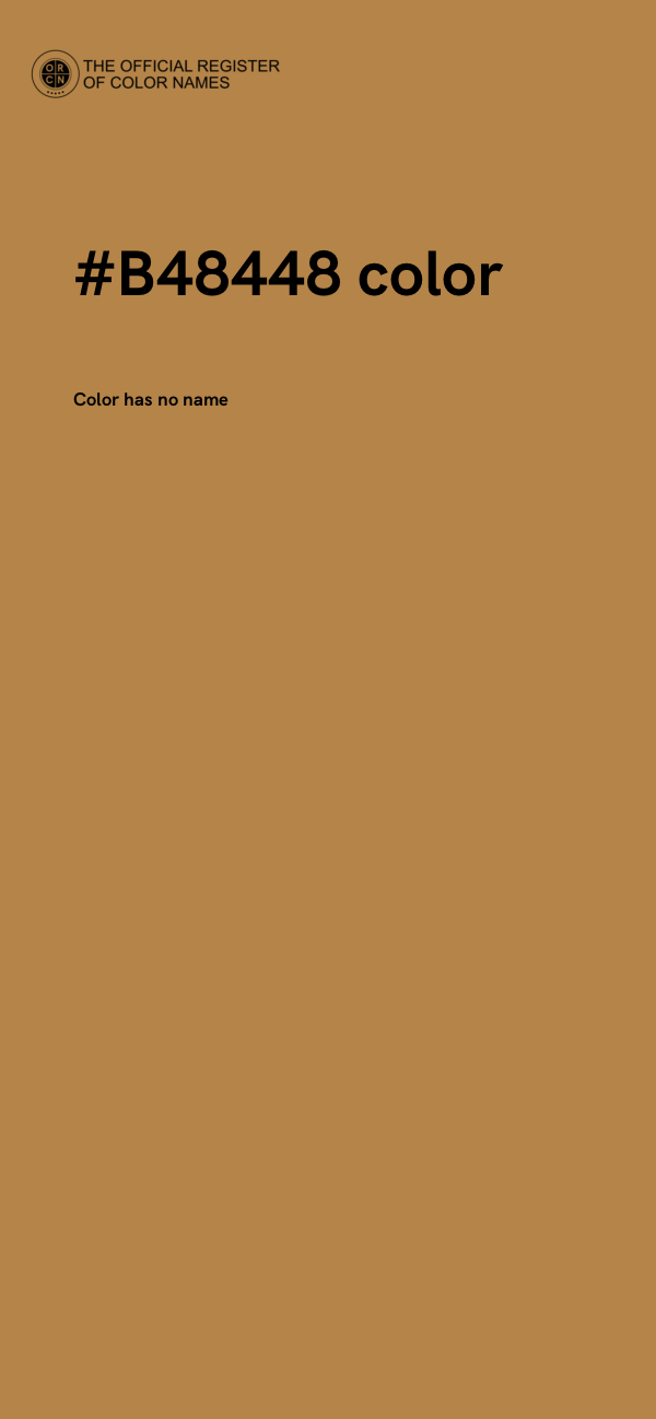 #B48448 color image