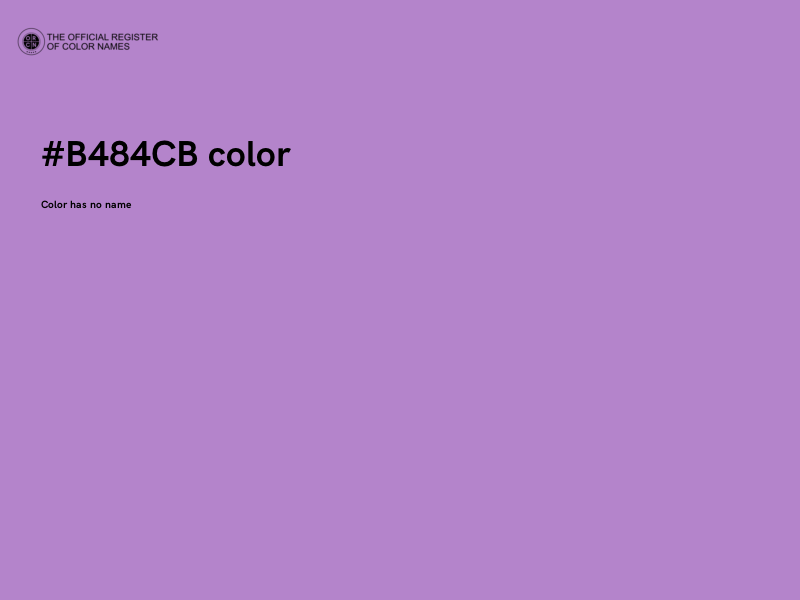 #B484CB color image