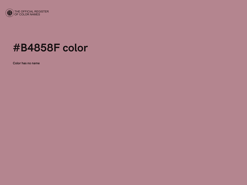 #B4858F color image