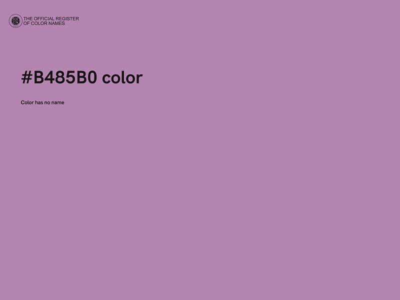 #B485B0 color image