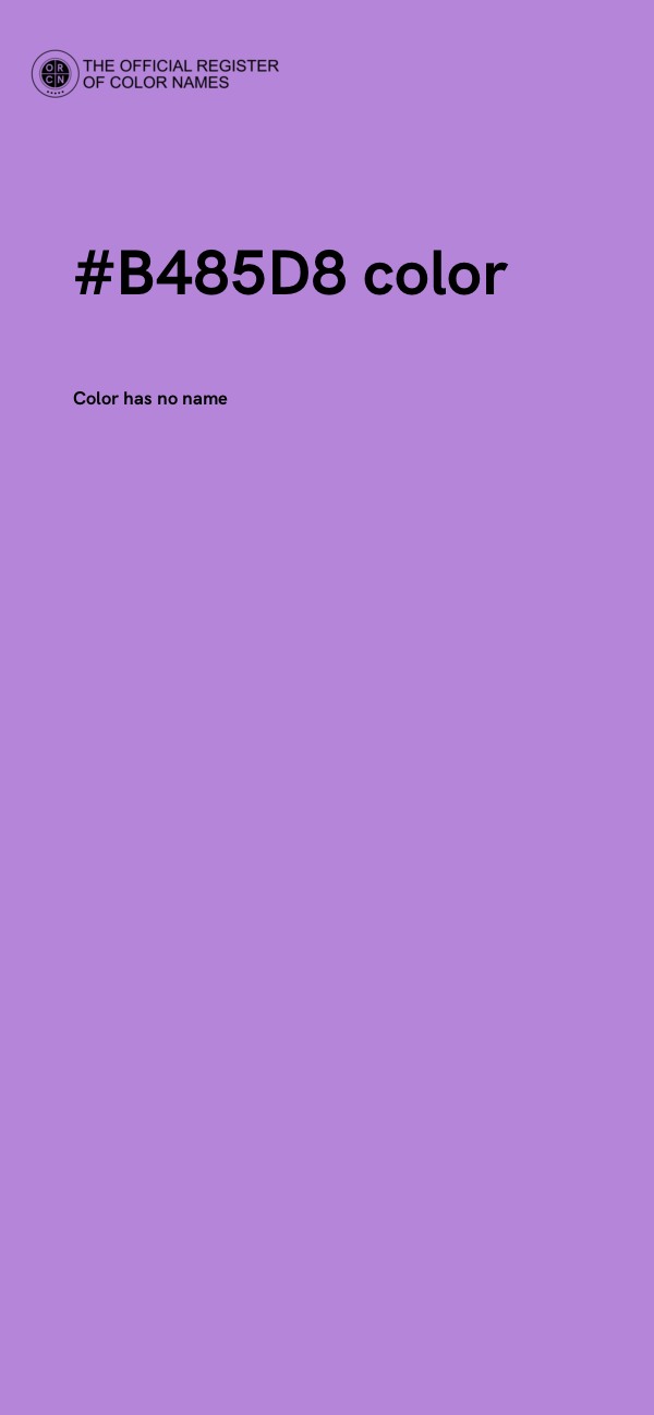 #B485D8 color image
