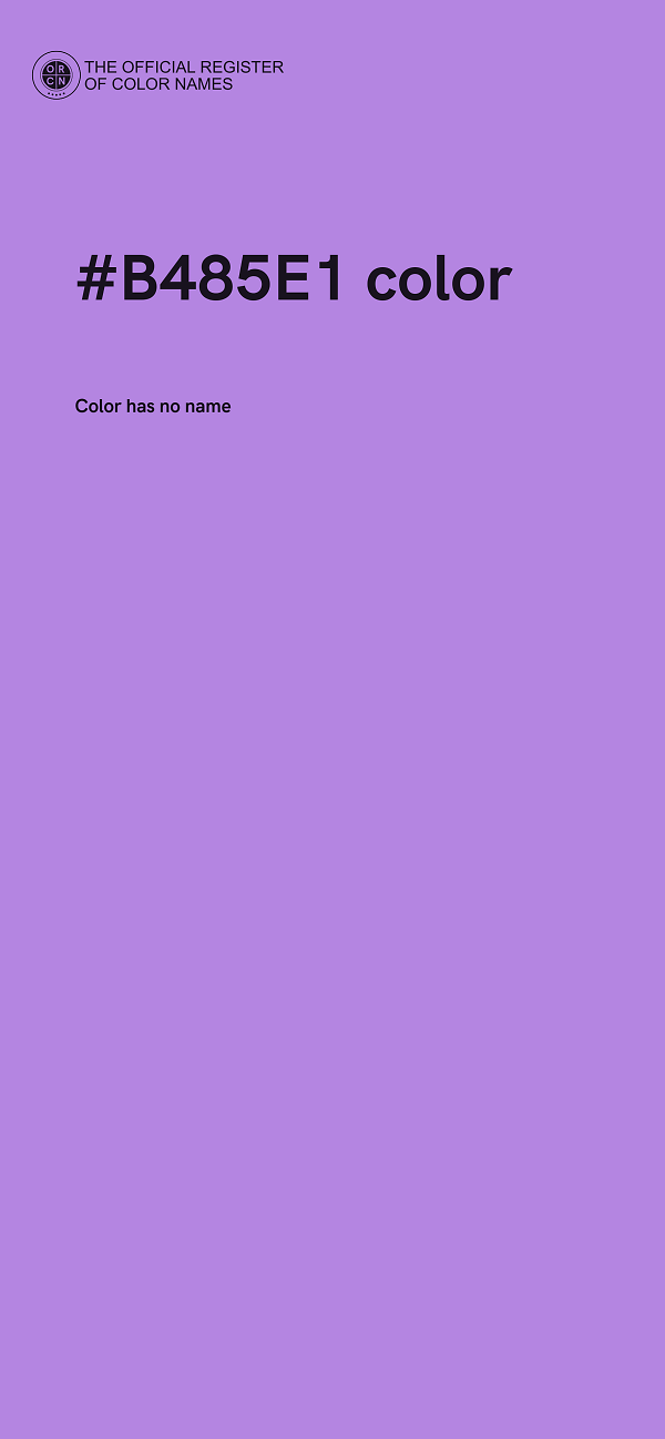 #B485E1 color image