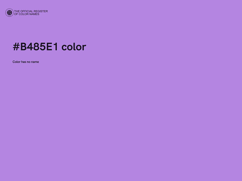#B485E1 color image