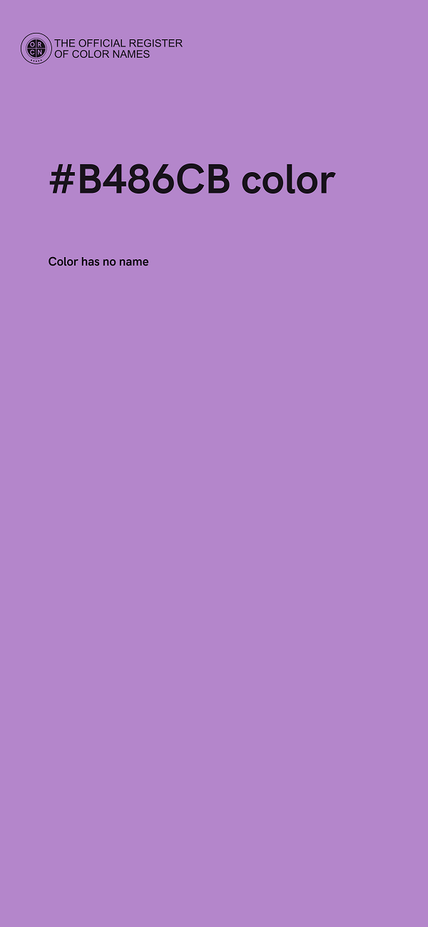 #B486CB color image